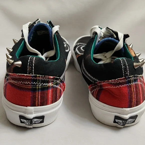 Vans Old Skool Zip Tartan Daze Multi Acid Dye Sneakers (M Size 7.5, W Size 9)